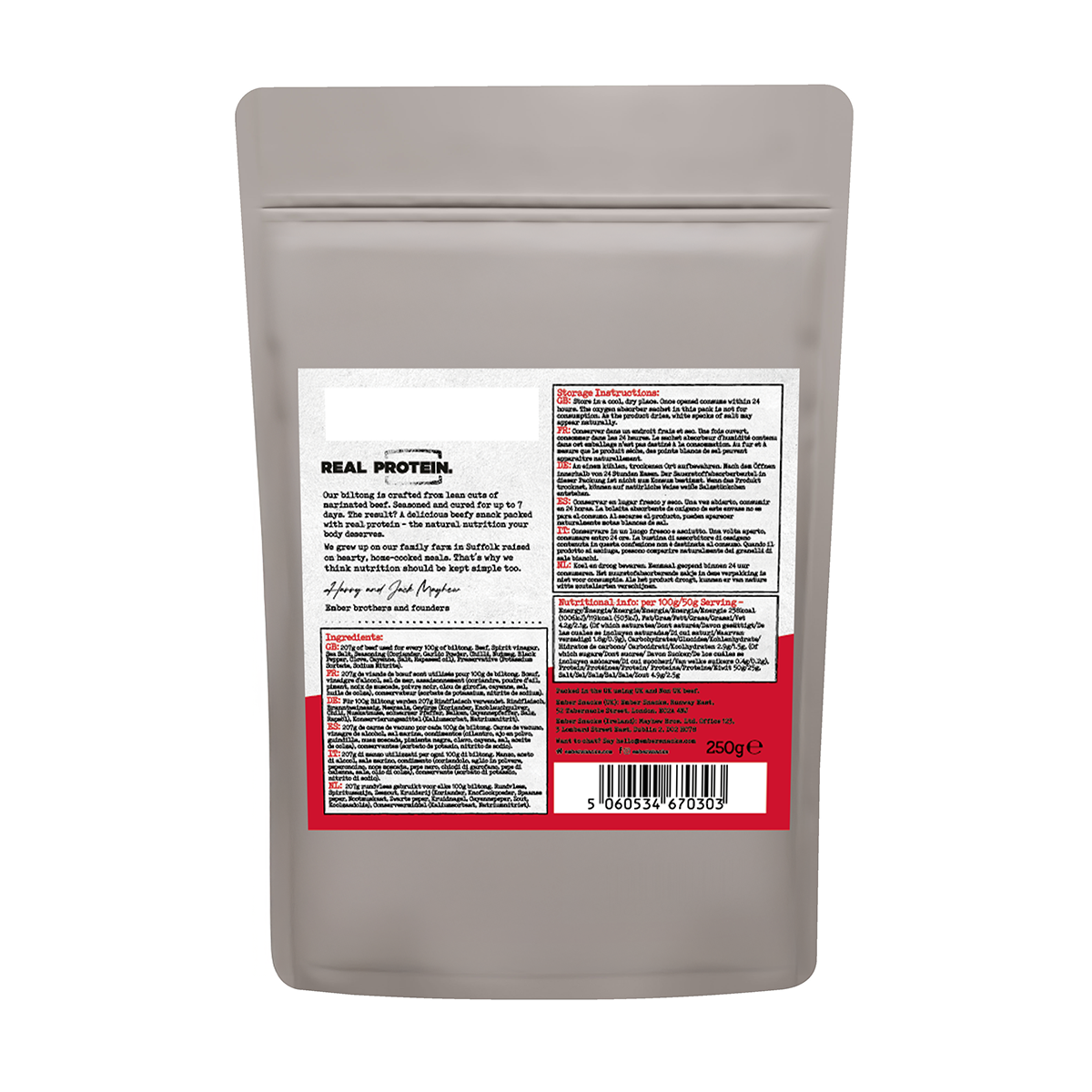 250g Biltong Chilli