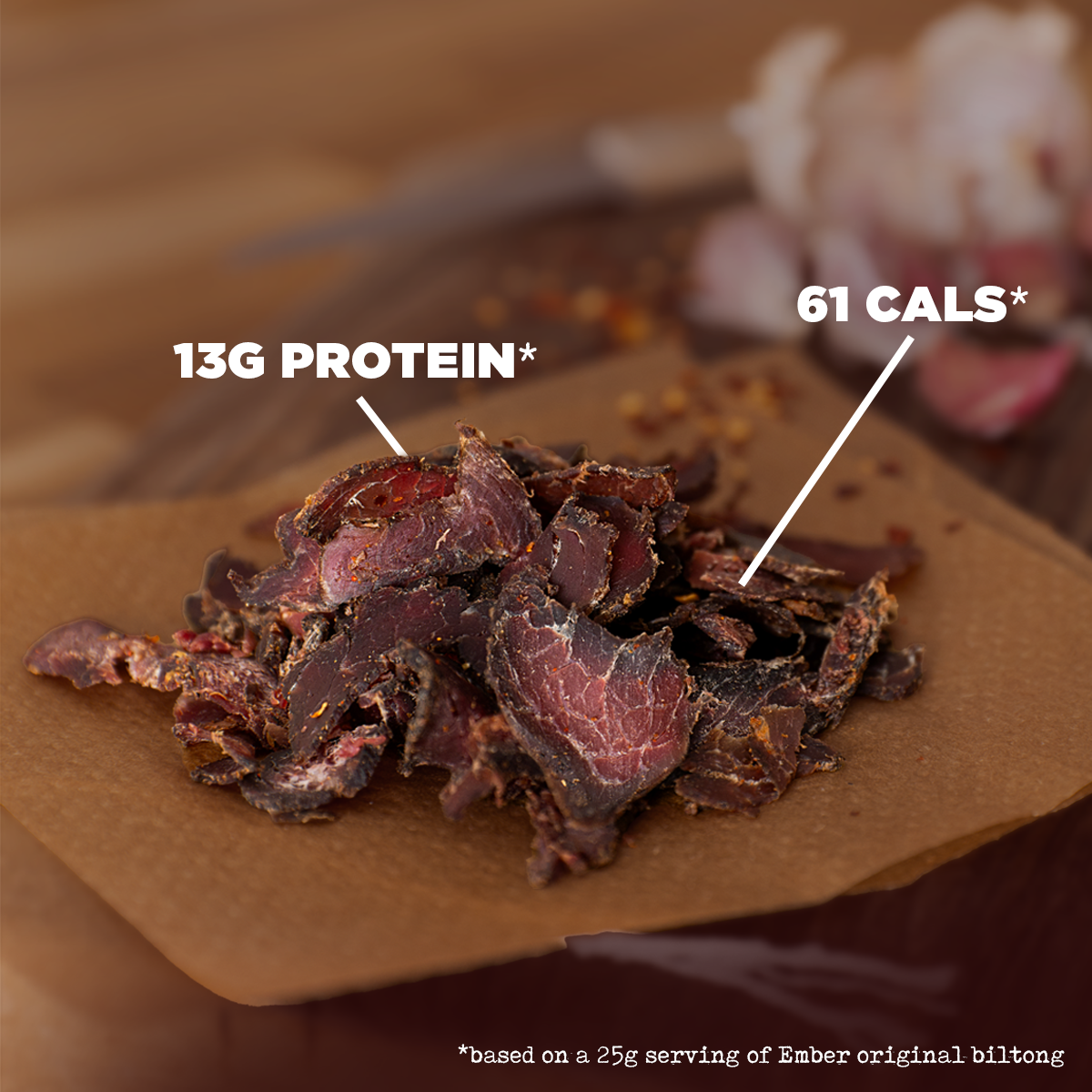 10 x 25g Biltong Original