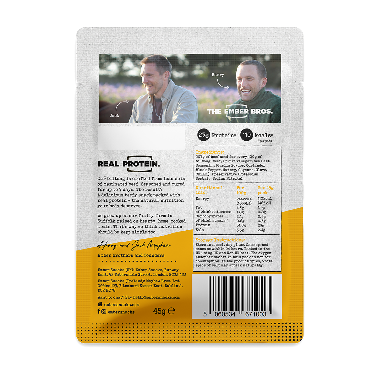 15 x 50g Biltong Original