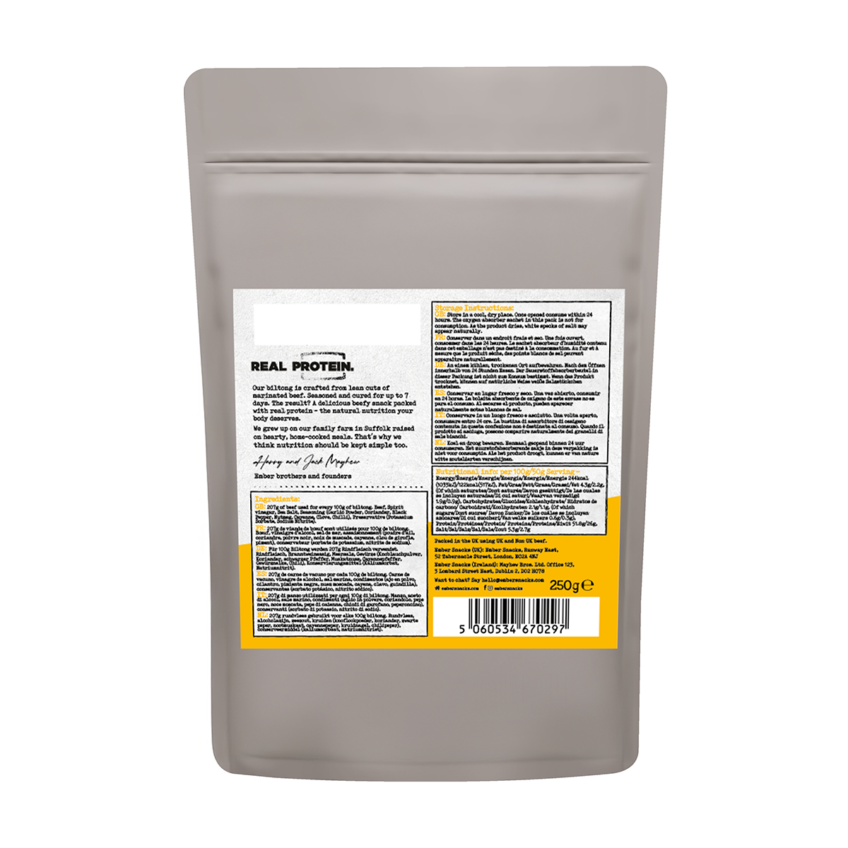 250g Biltong Original