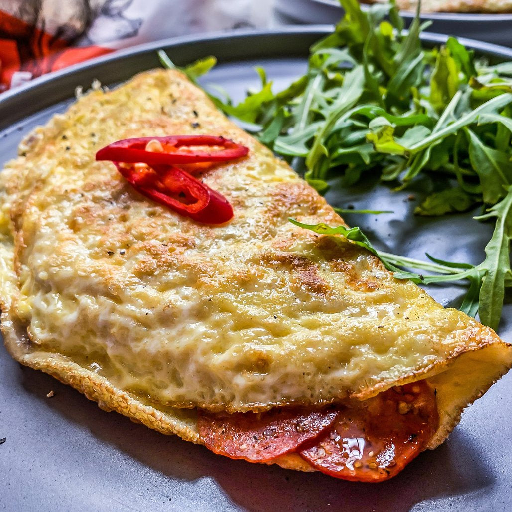 Lean Salami Omelette
