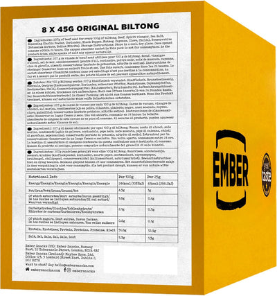 Ember Biltong Original 8 x 45g