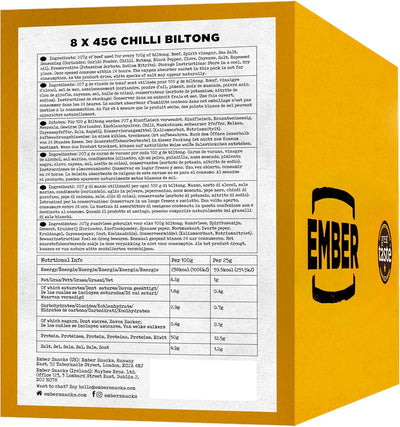 Ember Biltong Chilli 8 x 45g