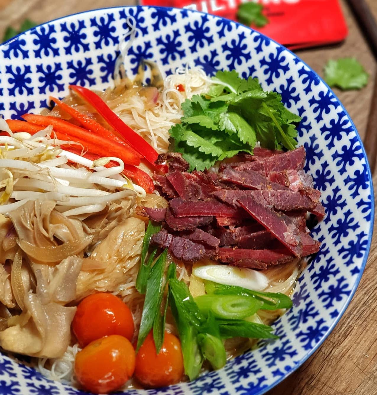SPICY ASIAN NOODLE BROTH WITH BILTONG