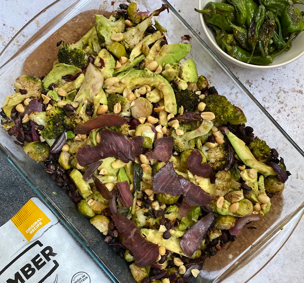 Veggie Tray Bake with Biltong