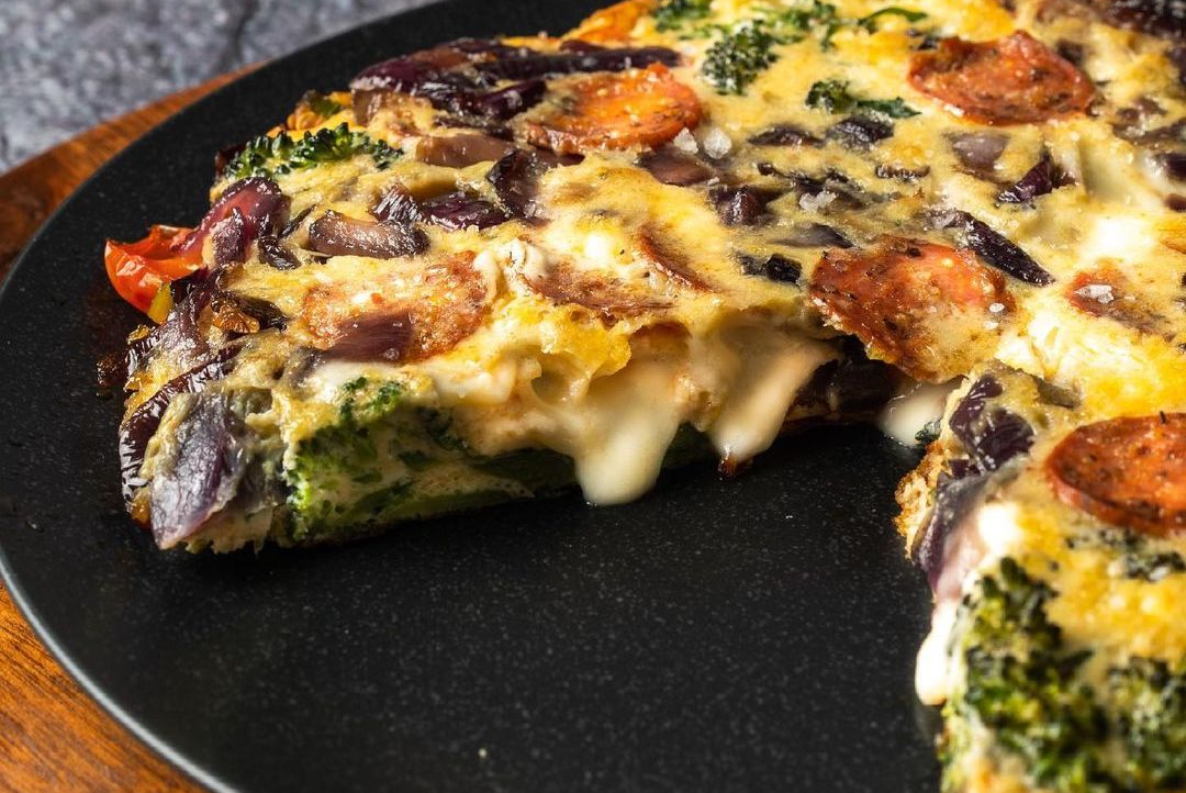 Salami Frittata