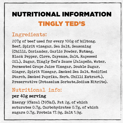 Ember Biltong Tingly Ted's 8 x 40g