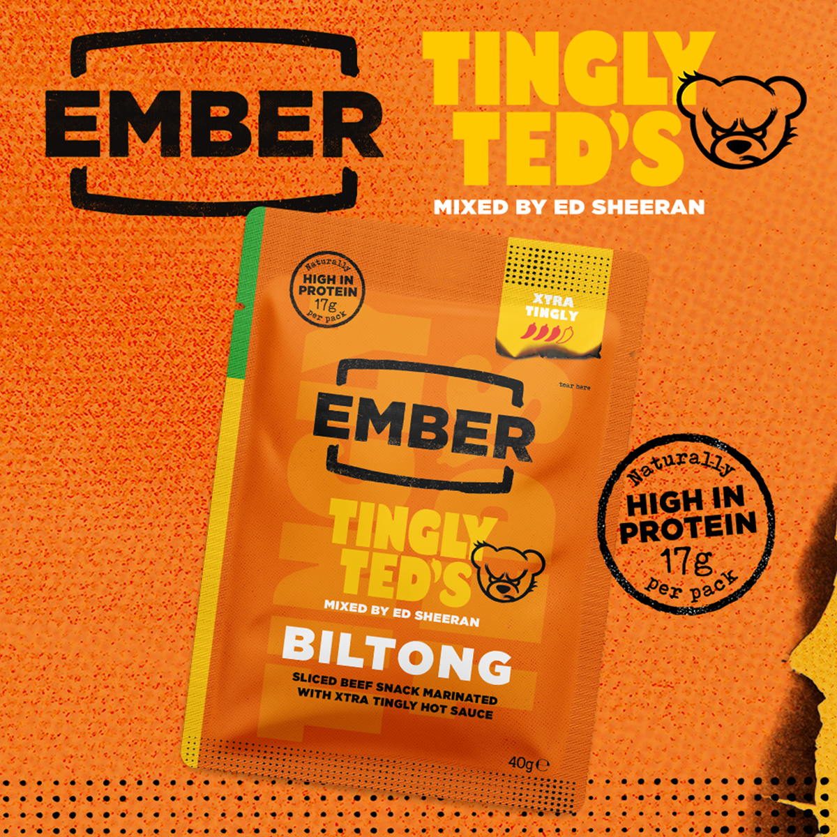 Ember Biltong Tingly Ted's 8 x 40g