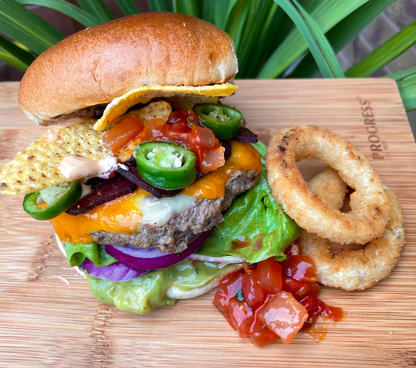 Mexican Style Burger with Biltong